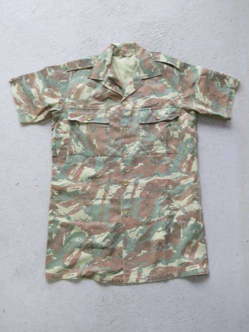 SADF 32 Battalion camo short sleeve shirt - Summer pattern - See description for sizes