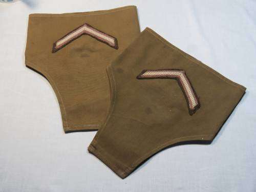 Pair of SADF Lance corporal rank brassards