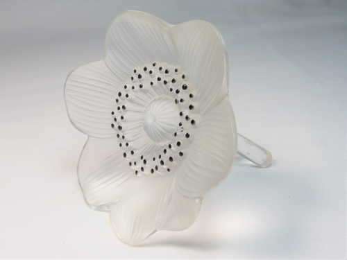 Vintage Lalique Anemone crystal flower