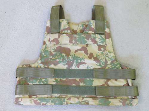 Old police camo 2nd pattern ISD bulletproof vest cover - Size medium - No inner