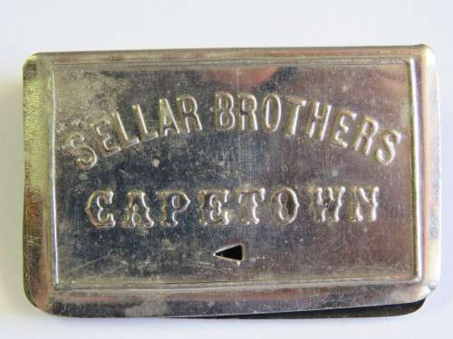 Vintage Star brand lager beer matchbox holder - Sellar brothers Cape Town