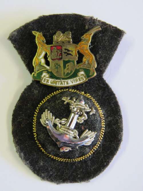 SA Navy Sea fisheries inspector cap badge