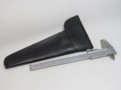 Vintage Mause stainless 6 inch vernier caliper in pouch