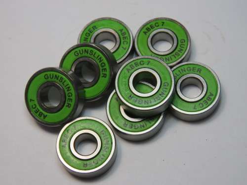 Set of 8 ABEL 7 Gunslinger skateboards bearrings