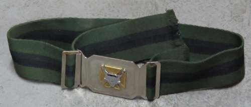 SADF 7 SA Infantry stable belt and buckle - Size 6,5 x 95 cm