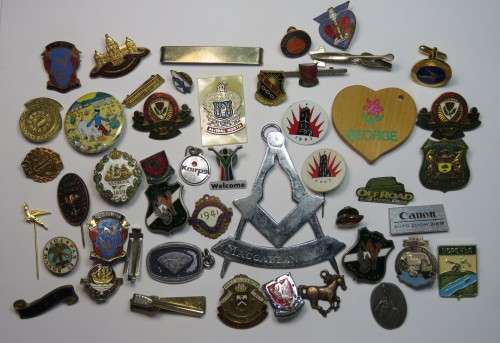 Large lot of pin badges and medallions