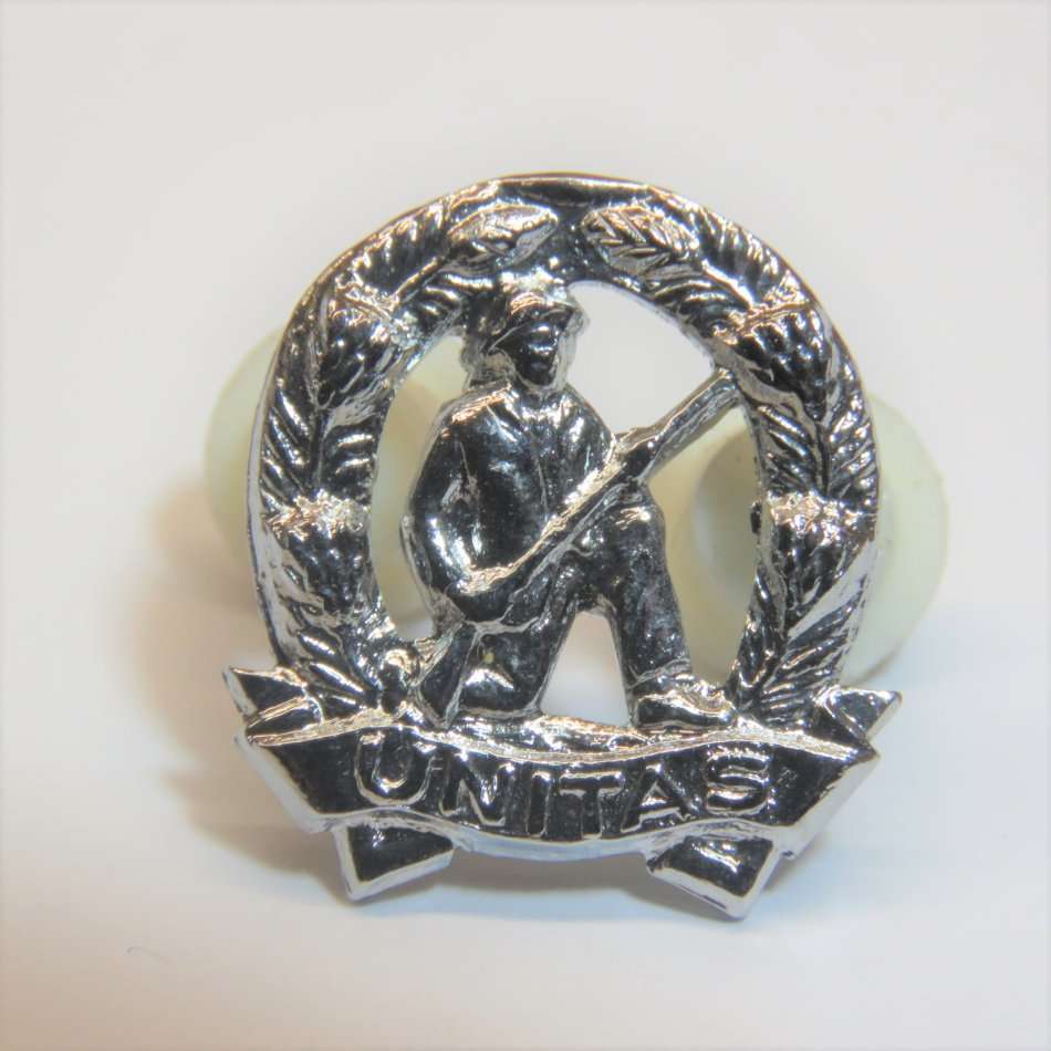 SA Army Commandos mess dress collar badge - Chromed - Right hand side