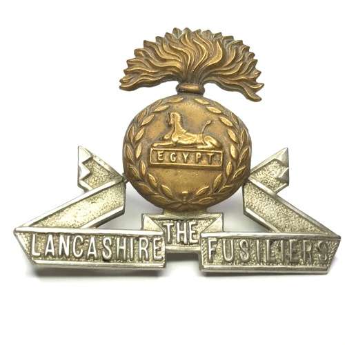 Victorian The Lancashire Fusiliers regiment cap badge - Lugs version