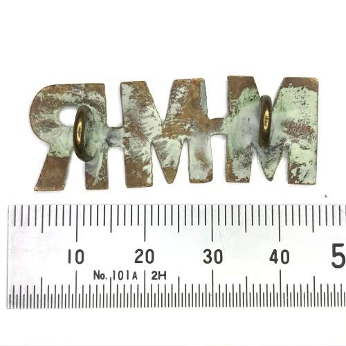 Boer War Midland Mounted Rifles slouch hat badge