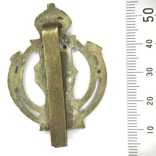 Royal armoured corps cap badge with slide - Kings crown