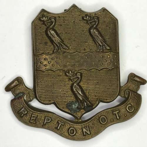 Repton Officers training corps badge - one fold pin missing