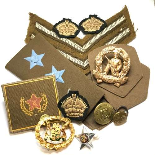Lot of military badges and insignia