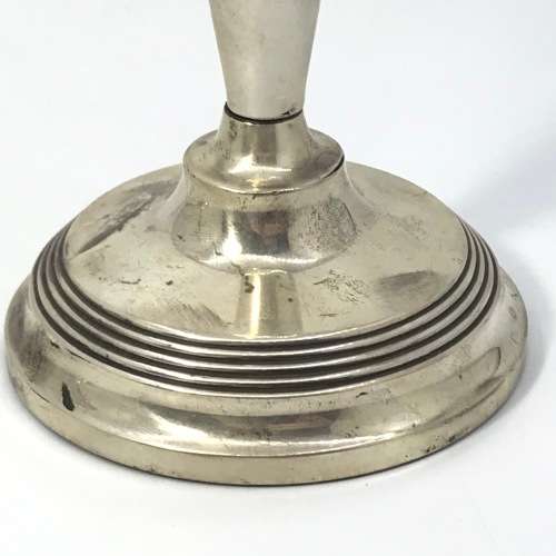 Pair of sterling silver candlesticks - Hallmarked Birmingham 1964 - Weighs 418 grams