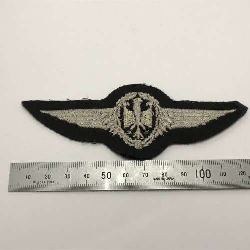 West German Air Force pilot wings - 2nd class