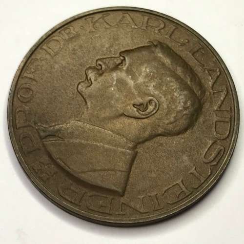 1939 Dr. Karl Landsteiner Red Cross medallion