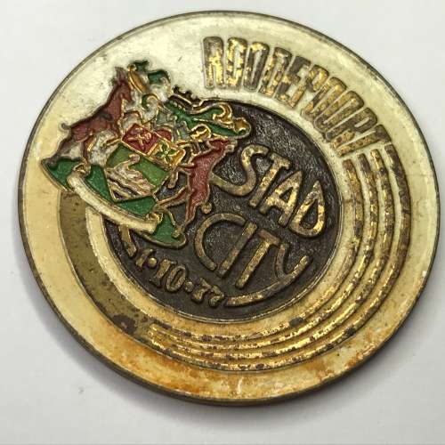 Roodepoort 1 October 1977 city status commemorative medallion
