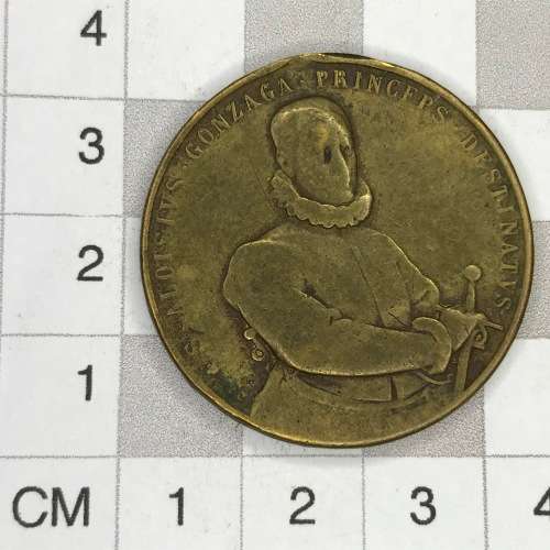 Medallion to commemorate the death of St. Aloysius Gonzaga in 1591 - SCARCE