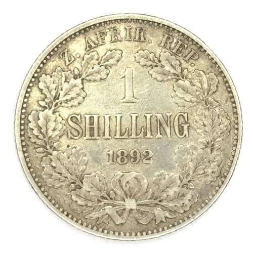 1892 ZAR Kruger Shilling - VF