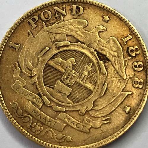 1898 ZAR 99 overstrike Kruger pond - overstamp is smaller than single 9 but bigger than normal 99