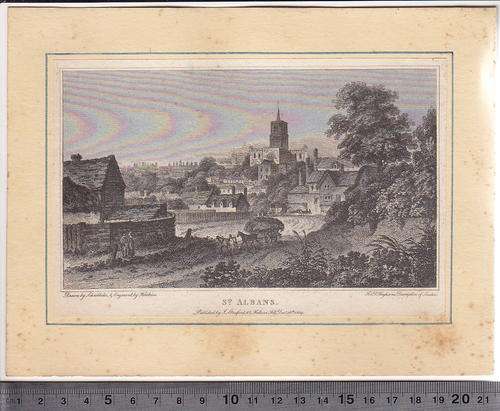St. Albans Etching, published in 1809, drawn by Schnebbelie and engraved by Hawkins