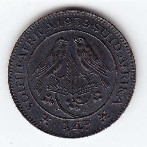 1939 South Africa 1/4d farthing, excellent coin - as per scan