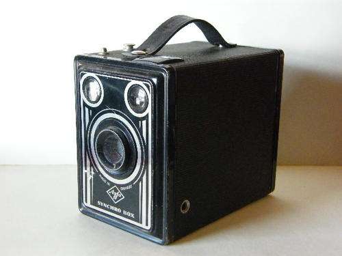 Agfa Syncro Box camera in pouch - as per photo
