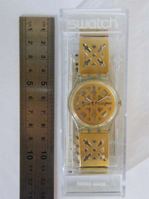 Swatch AG1998 Skeleton Watch in Case - Working, battery not included - as per photo