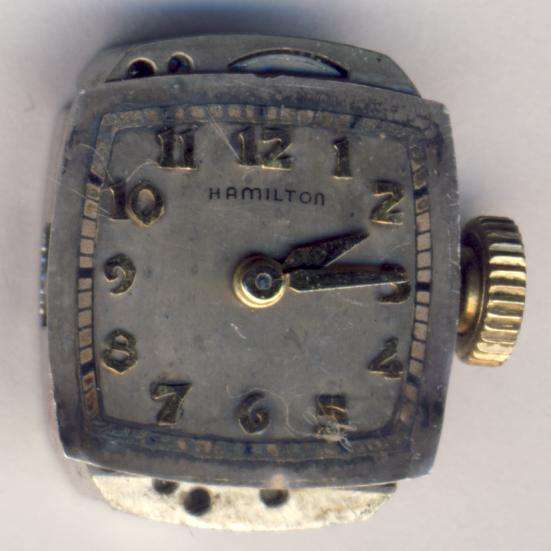 Hamilton 911 ladies manual wind movement, serial T35 2229, removed from gold watch