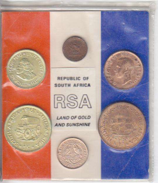 RSA Land of Gold & Sunshine Coin Pack with Pennies & Cents - as per photo