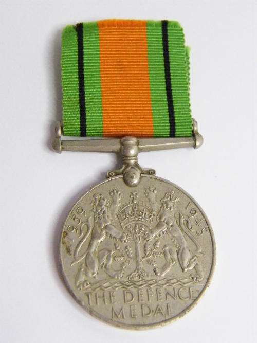 WW2 Defence Medal - Unnamed - as per photo