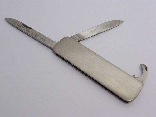 EKA Eskilstuna Sweden Pocket Knife - Opener Tip Broken - as per photo
