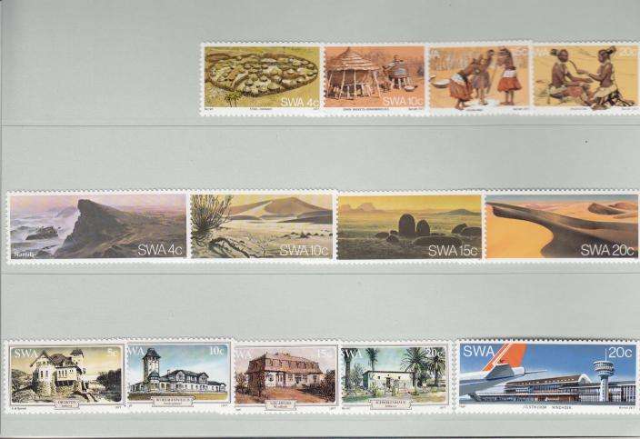 SWA - Set of 1977 mint stamps - as per scan