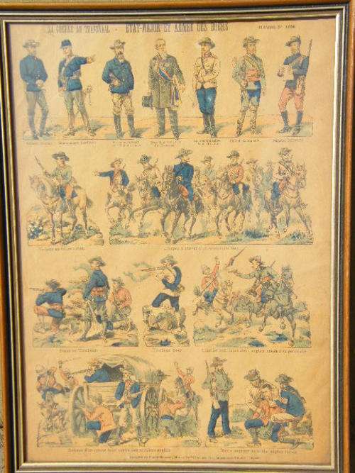 Series of Boer War Military Staff Children`s Cutouts,Used by Children to play war games,as per photo