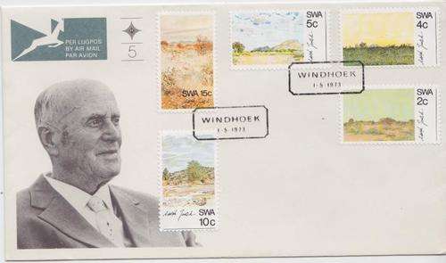 SWA - FDC No 5 with SWA SACCC 245 - 249 - as per scan