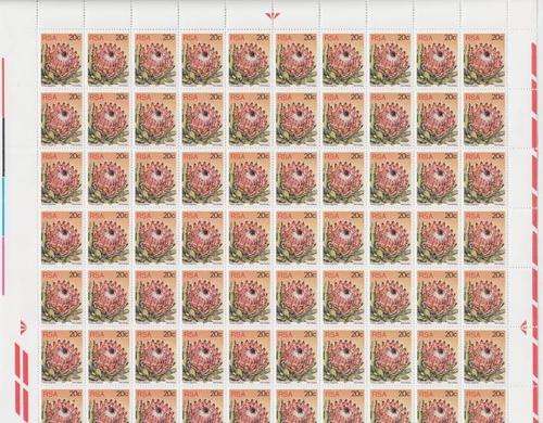 SACC 429a Full Mint Sheets - 6-1-82 AandB and 1468-1469-1470-1471-1472 of 24-5-82, as per scan