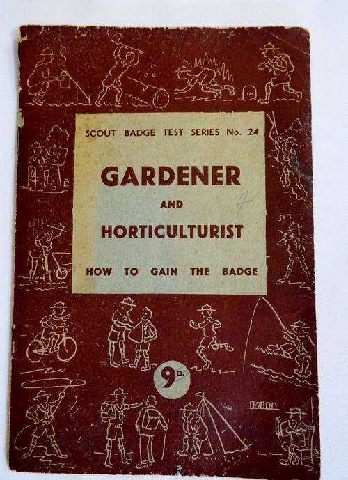 Boy Scouts Gardener & Horticulturist - as per photo