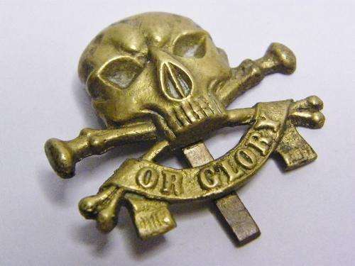 Great Britain 17/21st Lancers Cap Badge with Slide - as per photo