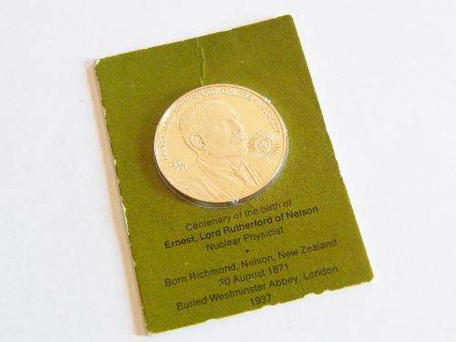 Lord Rutherford of Nelson Centenary Medallion - as per photo