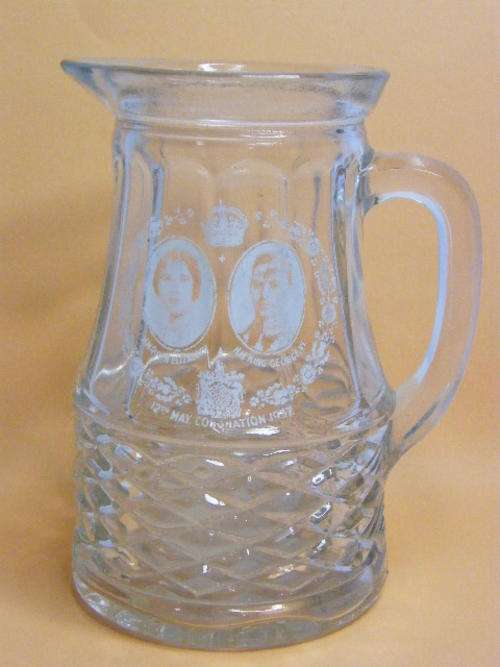 1937 Royal Coronation Glass jug - never seen this one before - as per photo