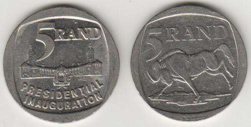 Pair of 1994 & 2000 Mandela R5 Coins - as per photo