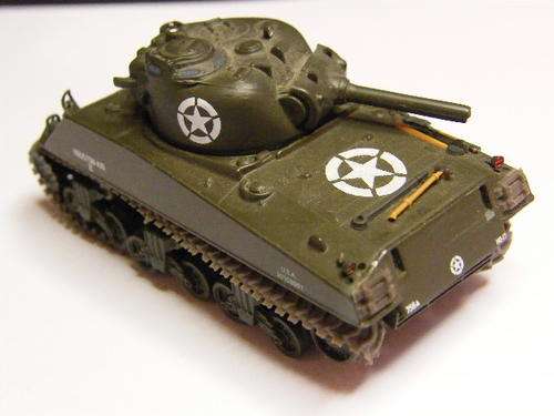 Military M4A3 Sherman Tank - 756th Tank Battalion 5th Army - France 1945, as per photo