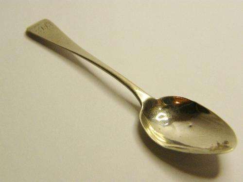 Antique Silver Teaspoon by Jonathan Hayne - 1827 London - weighs 12.4 g - as per photo