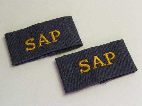 Pair of SA Police Dark Blue Slip on Titles - as per photo