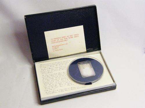 Rhodesia 1968 - 1979 Pure Silver Bullion bar / ingot - Voices of Rhodesia - 60.5 g - in original box