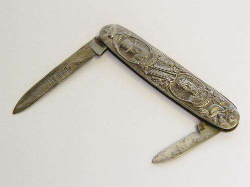 Kruger & De Wet Knife in white metal - OKAPI in excellent condition - as per photo