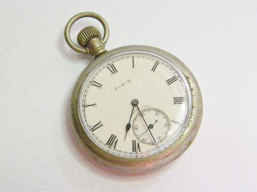 1927 Elgin Pocket Watch with Keystone Nickeloid case - serial 31431579 - not working - as per photo