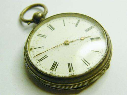 Antique Waltham Mass Silver Pocketwatch - serial 2126161 - Hallmarked Birmingham 1883 - as per photo