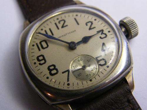 Antique Waltham Mens Manual Wind Watch - not working - as per photo