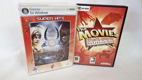 Lot of 2 PC Games - the Movies stunt and effects - Sacred 2 - @ CRAZY R1 start