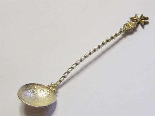 1780 Malta 6 Tari silver coins spoon with order of st. John - weights 10,2 grams - as per photo